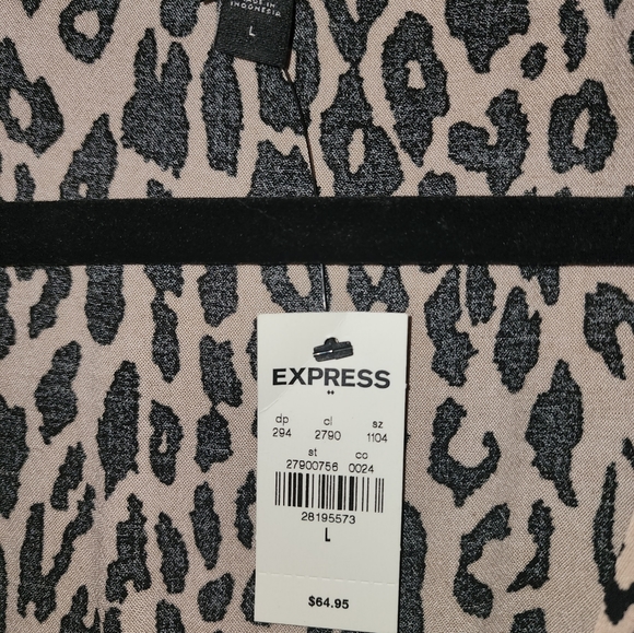 Express Leopard Print Romper - Picture 2 of 3